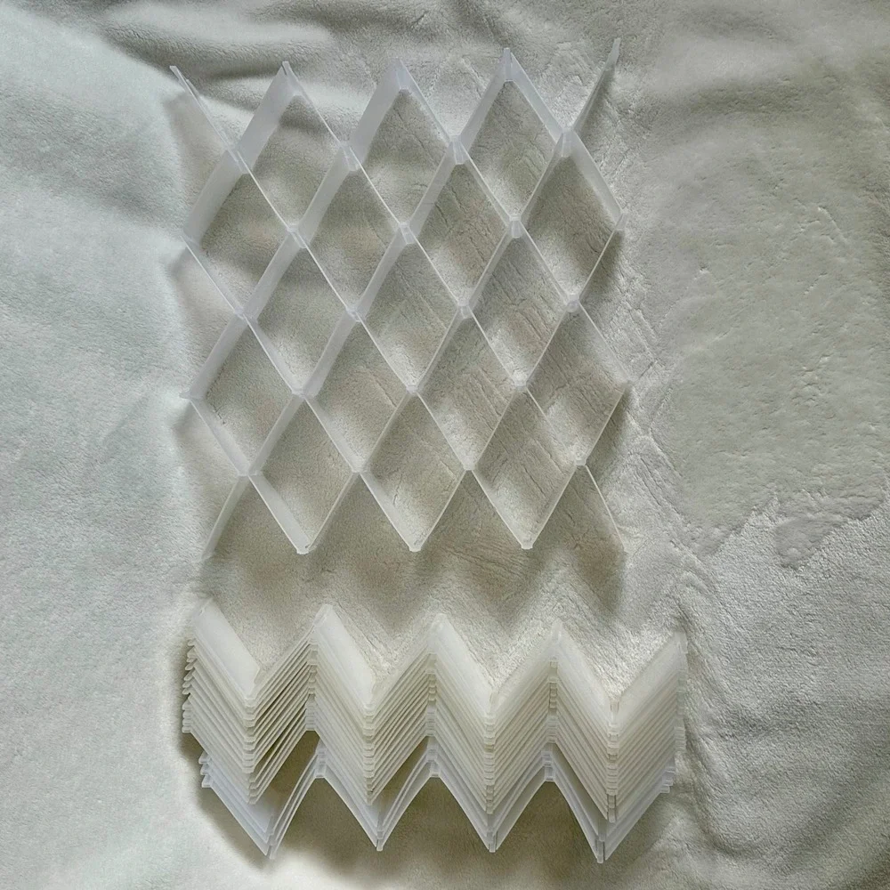 Honeycomb Drawer Organizer Bulk Pack 24‎ Pieces White Grid Fits 4 Drawers